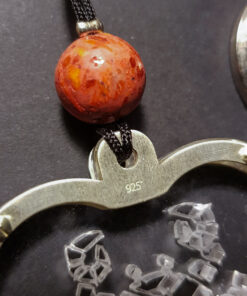 KEY RING ZODIAC SILVER & PEXIGLASS