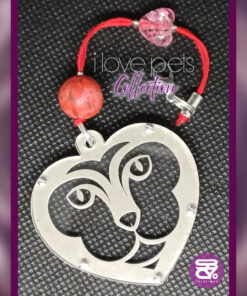 SILVER 925 KEYRING  "I Love Pets" Collection